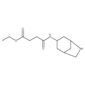 Ethyl 3-({6-azabicyclo[3.2.1]octan-3-yl}carbamoyl)propanoate Structure