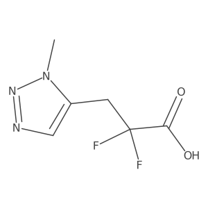 2,2-difluoro-3-(1-methyl-1H-1,2,3-triazol-5-yl)propanoic acid结构式