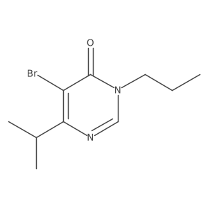5-Bromo-6-(propan-2-yl)-3-propyl-3,4-dihydropyrimidin-4-one Structure