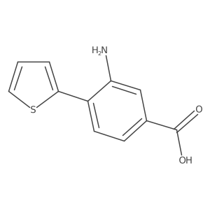 3-Amino-4-(thiophen-2-yl)benzoic acid Structure