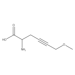 2-Amino-6-methoxyhex-4-ynoic acid Structure