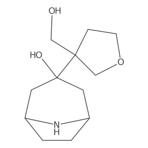 3-[3-(Hydroxymethyl)oxolan-3-yl]-8-azabicyclo[3.2.1]octan-3-ol Structure