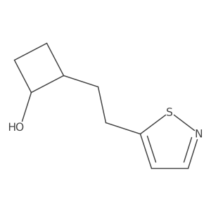 2-[2-(1,2-Thiazol-5-yl)ethyl]cyclobutan-1-ol Structure