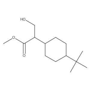 Methyl 2-(4-tert-butylcyclohexyl)-3-hydroxypropanoate结构式