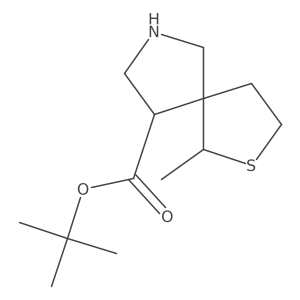 Tert-butyl 1-methyl-2-thia-7-azaspiro[4.4]nonane-9-carboxylate Structure