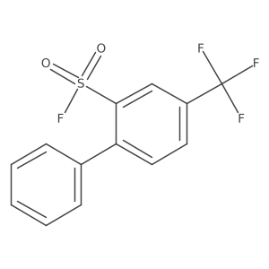 2-Phenyl-5-(trifluoromethyl)benzene-1-sulfonyl fluoride结构式