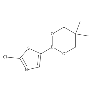 2-Chloro-5-(5,5-dimethyl-1,3,2-dioxaborinan-2-yl)thiazole Structure