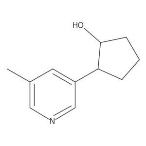 rac-(1R,2S)-2-(5-methylpyridin-3-yl)cyclopentan-1-ol结构式