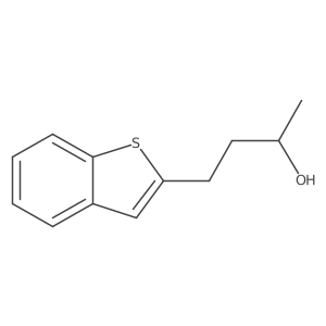 (2R)-4-(1-benzothiophen-2-yl)butan-2-ol结构式