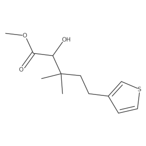 Methyl 2-hydroxy-3,3-dimethyl-5-(thiophen-3-yl)pentanoate结构式