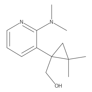 {1-[2-(Dimethylamino)pyridin-3-yl]-2,2-dimethylcyclopropyl}methanol Structure