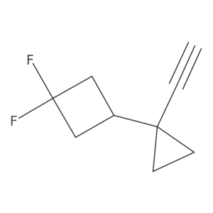 3-(1-Ethynylcyclopropyl)-1,1-difluorocyclobutane结构式