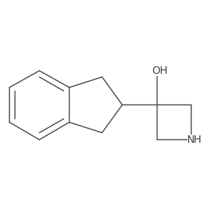 3-(2,3-dihydro-1H-inden-2-yl)azetidin-3-ol结构式
