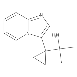 2-(1-{Imidazo[1,2-a]pyridin-3-yl}cyclopropyl)propan-2-amine Structure