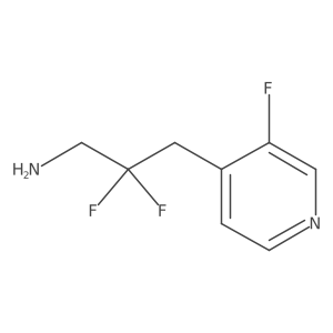 2,2-Difluoro-3-(3-fluoropyridin-4-yl)propan-1-amine结构式