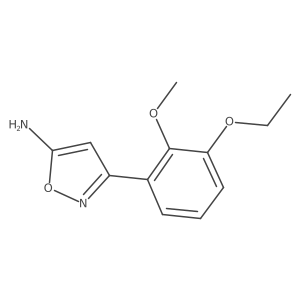 3-(3-Ethoxy-2-methoxyphenyl)-1,2-oxazol-5-amine结构式