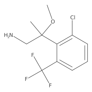 2-[2-Chloro-6-(trifluoromethyl)phenyl]-2-methoxypropan-1-amine Structure