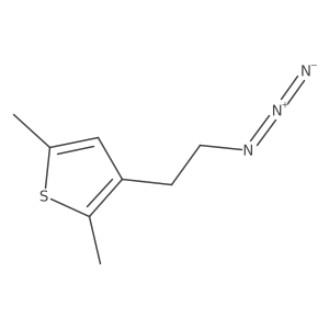 3-(2-Azidoethyl)-2,5-dimethylthiophene结构式