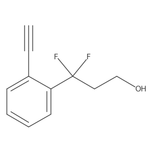 3-(2-Ethynylphenyl)-3,3-difluoropropan-1-ol Structure