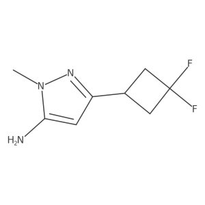 3-(3,3-difluorocyclobutyl)-1-methyl-1H-pyrazol-5-amine Structure