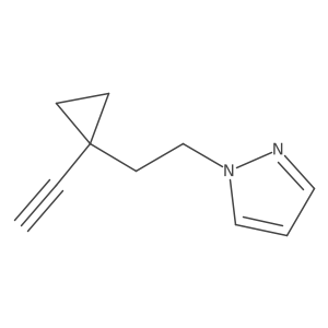 1-[2-(1-ethynylcyclopropyl)ethyl]-1H-pyrazole Structure