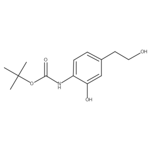 tert-butyl N-[2-hydroxy-4-(2-hydroxyethyl)phenyl]carbamate结构式