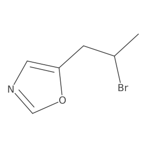 5-(2-Bromopropyl)-1,3-oxazole Structure