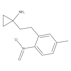 1-[2-(5-Methyl-2-nitrophenyl)ethyl]cyclopropan-1-amine结构式