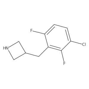 3-[(3-Chloro-2,6-difluorophenyl)methyl]azetidine结构式