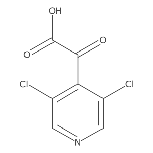 2-(3,5-Dichloropyridin-4-yl)-2-oxoacetic acid Structure