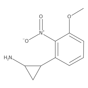 2-(3-Methoxy-2-nitrophenyl)cyclopropan-1-amine Structure