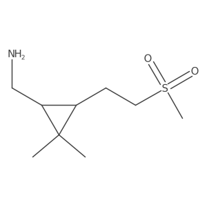[3-(2-Methanesulfonylethyl)-2,2-dimethylcyclopropyl]methanamine结构式