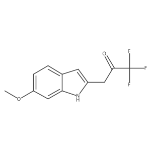 1,1,1-trifluoro-3-(6-methoxy-1H-indol-2-yl)propan-2-one结构式