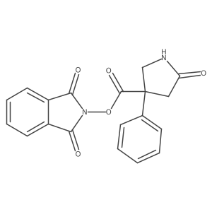 1,3-dioxo-2,3-dihydro-1H-isoindol-2-yl 5-oxo-3-phenylpyrrolidine-3-carboxylate Structure