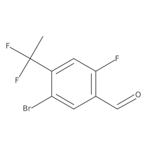 5-Bromo-4-(1,1-difluoroethyl)-2-fluorobenzaldehyde Structure