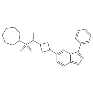 N-methyl-N-{1-[3-(pyridin-3-yl)-[1,2,4]triazolo[4,3-b]pyridazin-6-yl]azetidin-3-yl}azepane-1-sulfonamide Structure