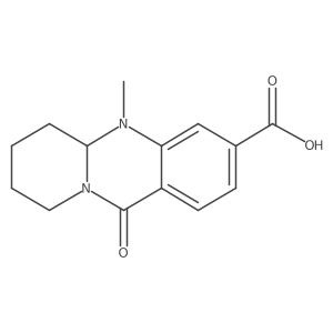 5-methyl-11-oxo-5H,5aH,6H,7H,8H,9H,11H-pyrido[2,1-b]quinazoline-3-carboxylic acid Structure