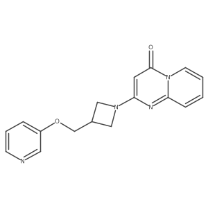 2-{3-[(pyridin-3-yloxy)methyl]azetidin-1-yl}-4H-pyrido[1,2-a]pyrimidin-4-one Structure