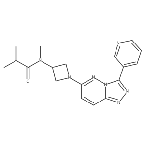 N,2-dimethyl-N-{1-[3-(pyridin-3-yl)-[1,2,4]triazolo[4,3-b]pyridazin-6-yl]azetidin-3-yl}propanamide结构式