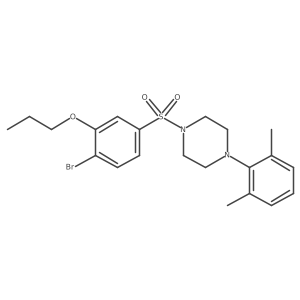 1-(4-Bromo-3-propoxybenzenesulfonyl)-4-(2,6-dimethylphenyl)piperazine Structure
