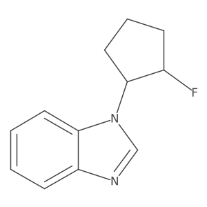 1-[(1R,2R)-2-fluorocyclopentyl]-1H-1,3-benzodiazole结构式