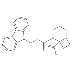 (1S,6R)-2-(9H-Fluoren-9-ylmethoxycarbonyl)-2-azabicyclo[4.2.0]octane-1-carboxylic acid结构式