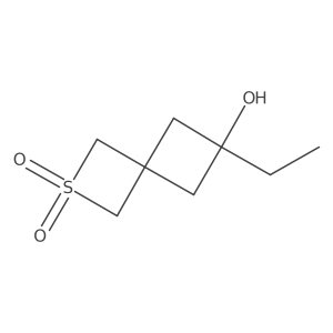 6-Ethyl-6-hydroxy-2-thiaspiro[3.3]heptane 2,2-dioxide结构式