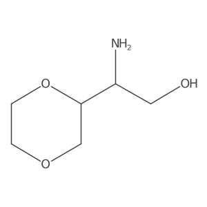 2-Amino-2-((S)-1,4-dioxan-2-yl)ethan-1-ol结构式