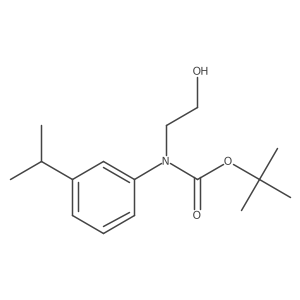 tert-butyl N-(2-hydroxyethyl)-N-[3-(propan-2-yl)phenyl]carbamate Structure