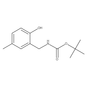 tert-butyl N-[(2-hydroxy-5-methylphenyl)methyl]carbamate结构式