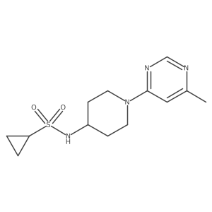 N-[1-(6-Methylpyrimidin-4-yl)piperidin-4-yl]cyclopropanesulfonamide Structure