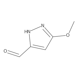 5-methoxy-1H-pyrazole-3-carbaldehyde结构式