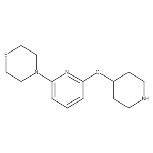 4-[6-(Piperidin-4-yloxy)pyridin-2-yl]thiomorpholine Structure