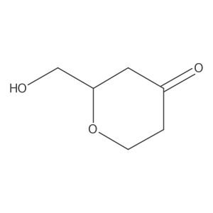 2-Hydroxymethyl-tetrahydro-pyran-4-one Structure